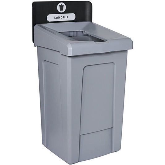 Zedfire, 33 Gallon Landfill Recycling Station with Lid, Recycle Bin, Exterior Trash Can, Recycling Station Kit, Heavy Duty Premium Plastic, Perfect for Kitchen, Office, Garden, Garage, (ser. 3)